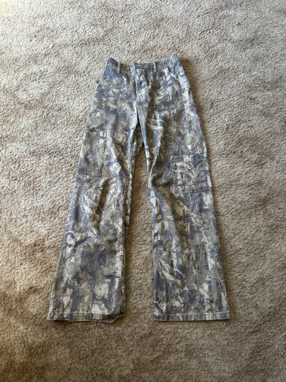 Womens Camo Cargo Pants